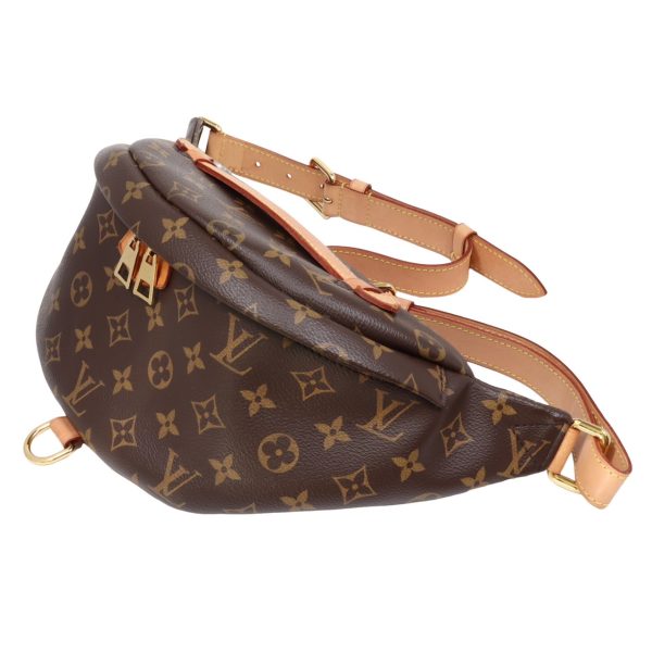 compass1704683308 Louis Vuitton Bum Bag Monogram Canvas Leather Brown