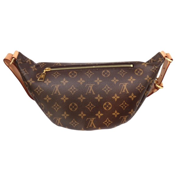 compass1704683314 Louis Vuitton Bum Bag Monogram Canvas Leather Brown