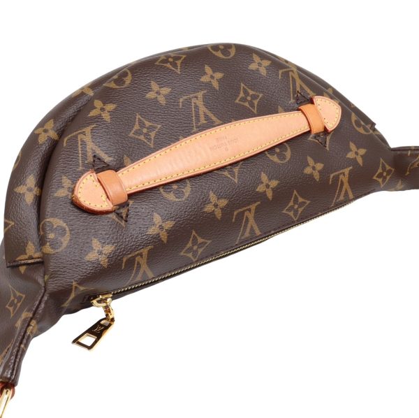 compass1704683321 Louis Vuitton Bum Bag Monogram Canvas Leather Brown