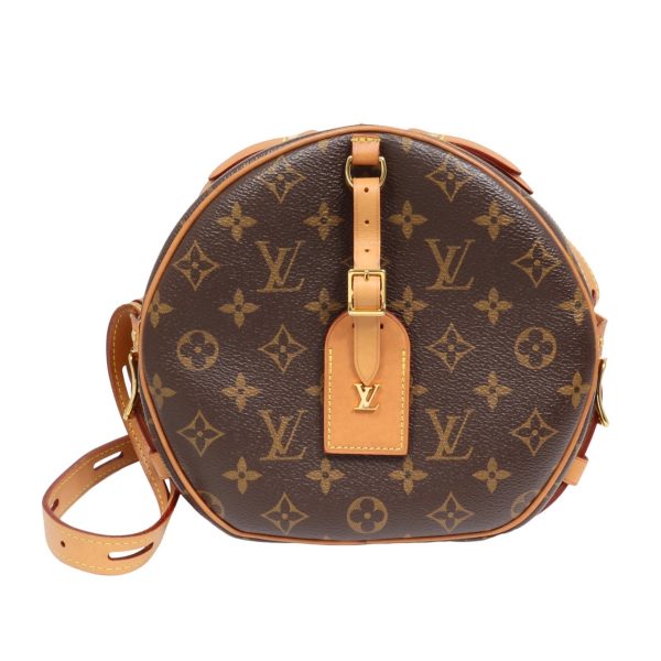 compass1704864535 Louis Vuitton Boite Chapeau Souple MM Monogram Canvas Shoulder Bag Brown