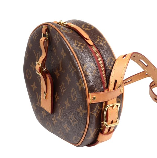 compass1704864543 Louis Vuitton Boite Chapeau Souple MM Monogram Canvas Shoulder Bag Brown