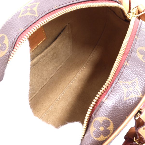 compass1704864580 Louis Vuitton Boite Chapeau Souple MM Monogram Canvas Shoulder Bag Brown