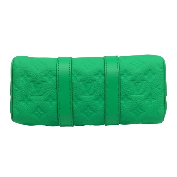 compass1712475077 Louis Vuitton Keepall Bandouliere 25 2way Handbag Monogram Taurillon Leather Green