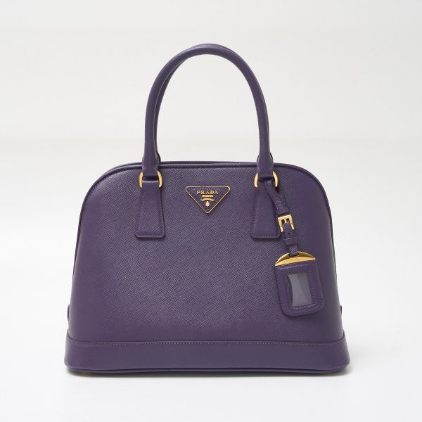 compass1713061922 Prada Saffiano Leather Bag Hand Shoulder Saffiano Leather Nylon Purple Gold