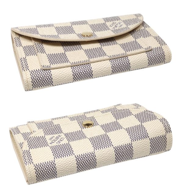 compass1716618738 Louis Vuitton Sainteur Pochette Solo Belt Damier Azur White Body Bag