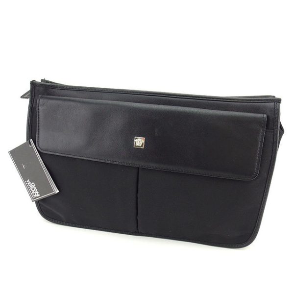 d1692 Gianni Versace Clutch Bag Black