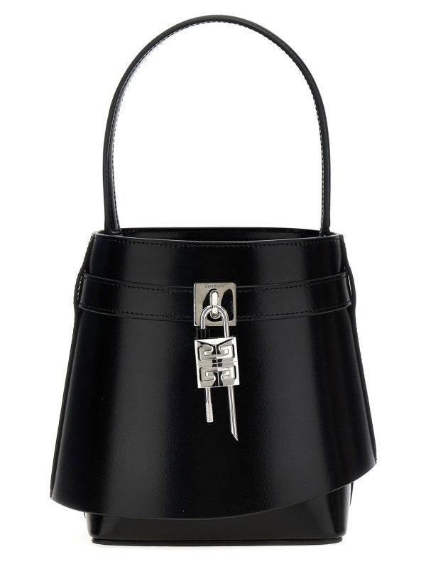 d63df688aed289c ju 1 Givenchy Black Shark Lock Bucket Bag