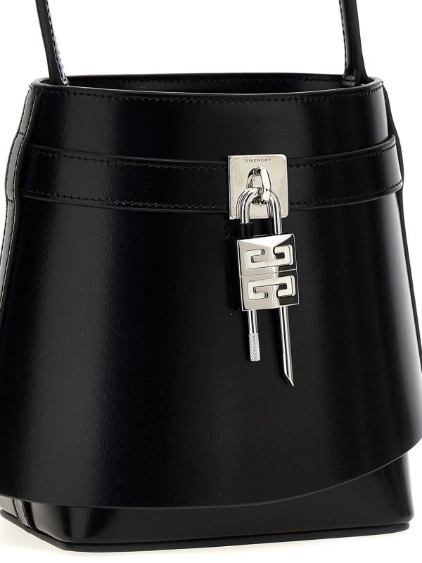 d63df688aed289c ju 3 Givenchy Black Shark Lock Bucket Bag