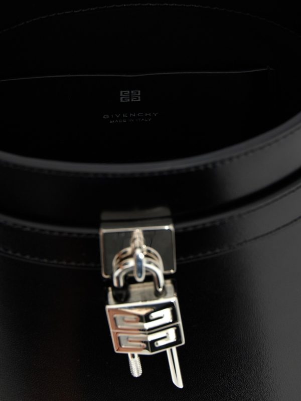 d63df688aed289c ju 4 Givenchy Black Shark Lock Bucket Bag