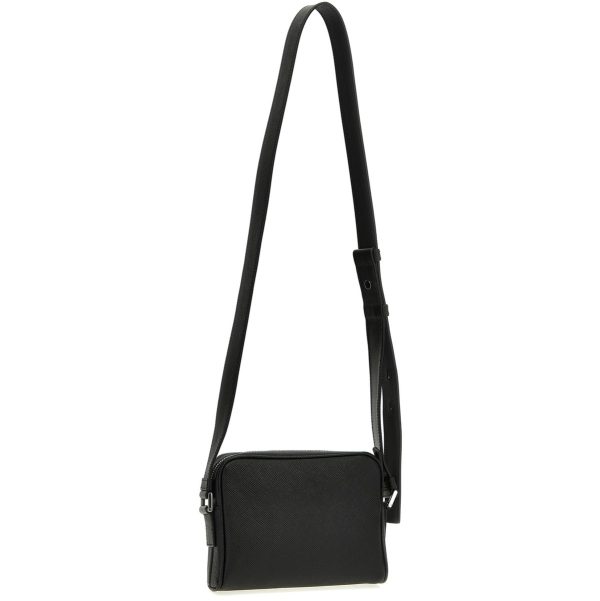 d8a95625debd161 ju 2 Prada Re Nylon Leather Shoulder Strap Bag Black