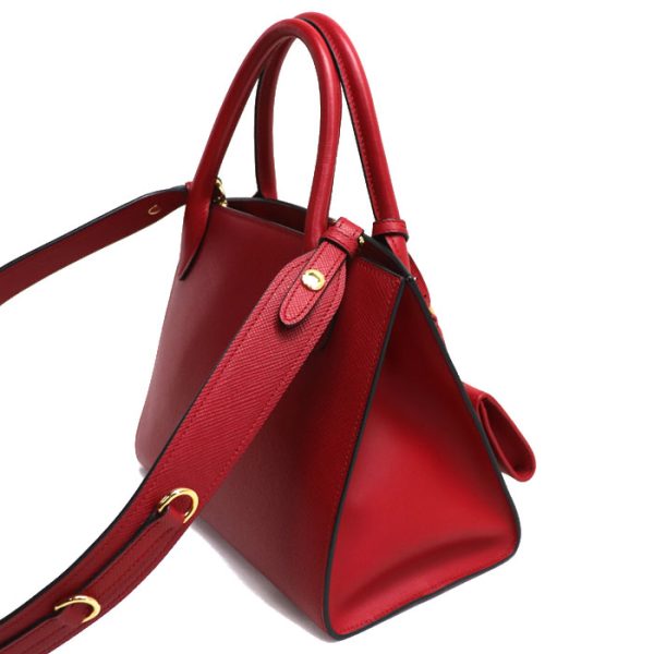 dc23 0915 35 917 Prada Monochrome Small 2Way Shoulder Bag Red