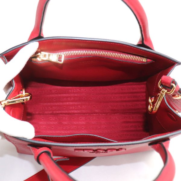 dc23 0915 35 918 Prada Monochrome Small 2Way Shoulder Bag Red