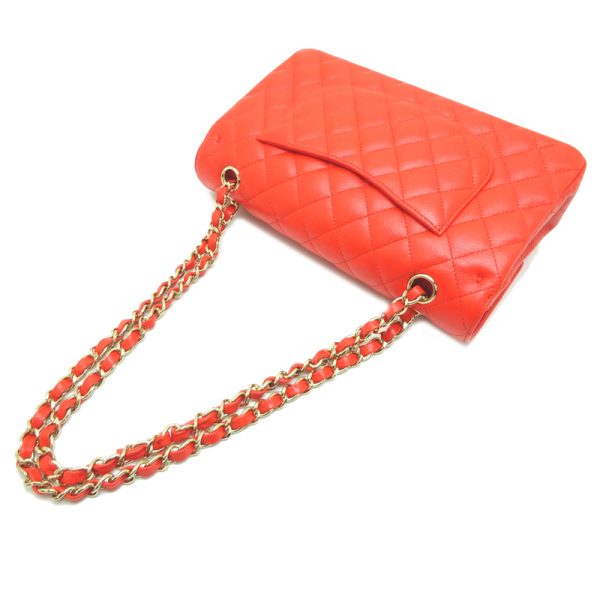 dh75355 4 Chanel Matelasse Chain Shoulder Bag Caviar Skin Red Gold