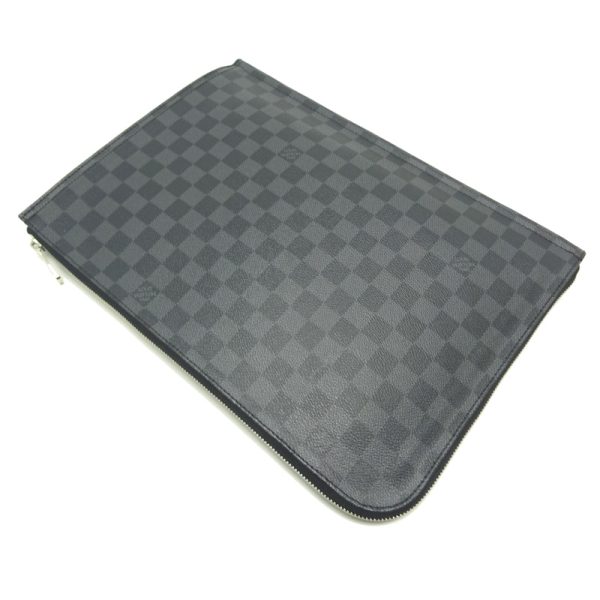 dh79544 4 Louis Vuitton Posh Document Clutch Bag Damier Graphite