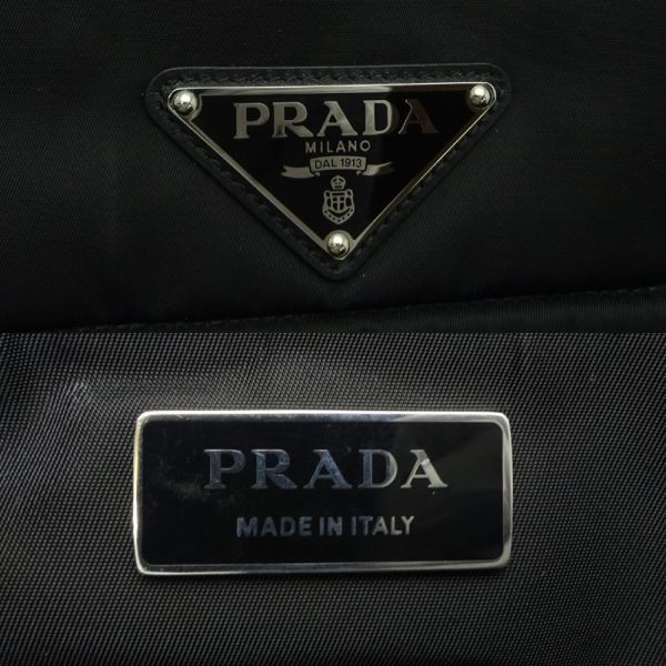 dh81805 7 Prada Medium Padded Re Nylon Shoulder Bag Re Nylon Black