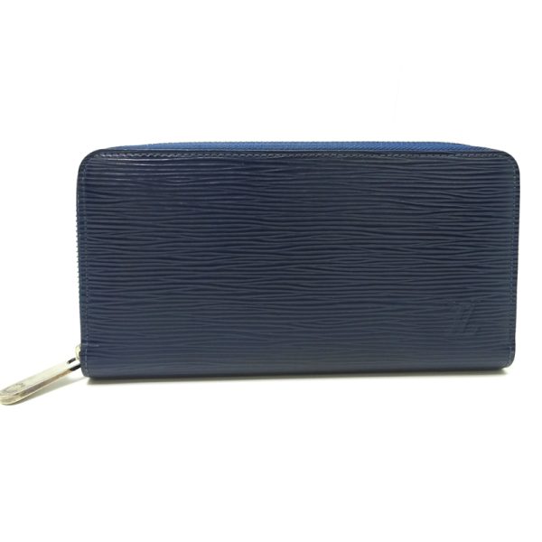 dh81868 1 Louis Vuitton Zippy Long Wallet Epi Andico Blue