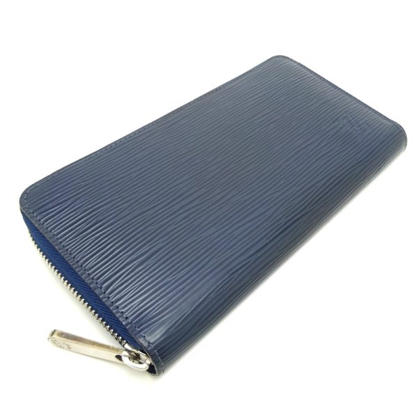 dh81868 3 Louis Vuitton Zippy Long Wallet Epi Andico Blue