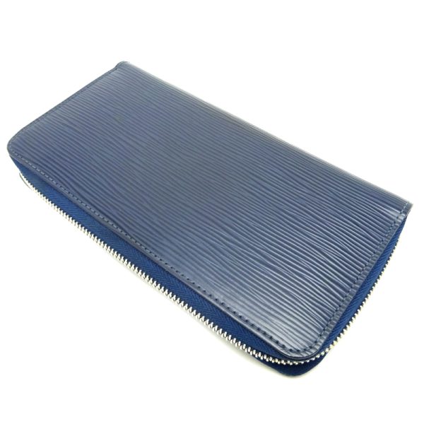 dh81868 4 Louis Vuitton Zippy Long Wallet Epi Andico Blue