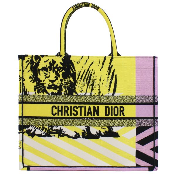 diom1286011 1 Dior Canvas Italy Tote Bag Multicolor