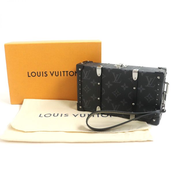 e01 st20913 2 Louis Vuitton Wallet Trunk Leather Black