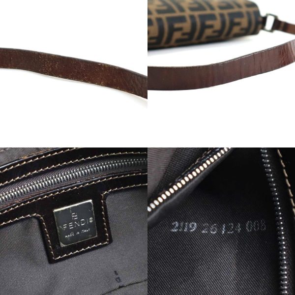 e56671a 10 c Fendi Zucca Canvas Shoulder Bag Brown