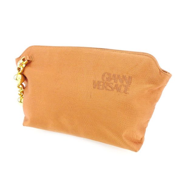 e861 Versace Clutch Bag Orange