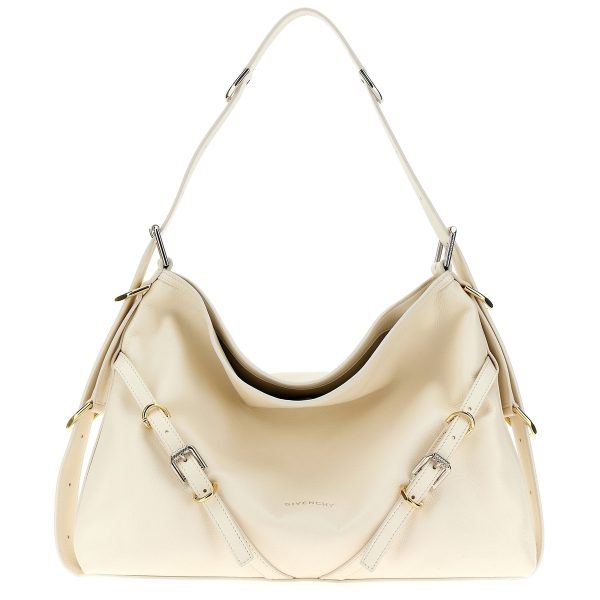 ead3d271db11f65 ju 1 Givenchy White Voyou Medium Shoulder Bag Spring Summer 2024