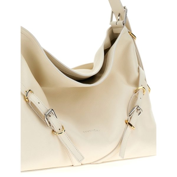 ead3d271db11f65 ju 3 Givenchy White Voyou Medium Shoulder Bag Spring Summer 2024