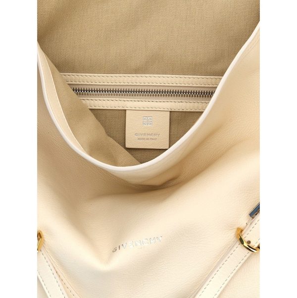 ead3d271db11f65 ju 4 Givenchy White Voyou Medium Shoulder Bag Spring Summer 2024