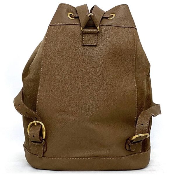 ec 18407 4 Gucci Backpack Brown Bamboo Leather Suede