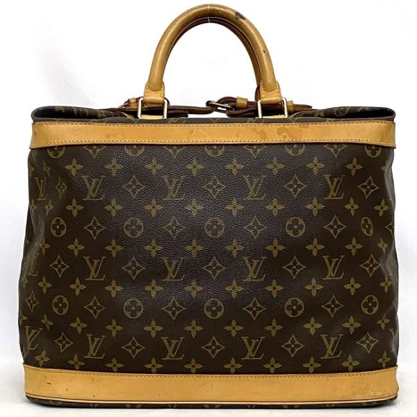 ec 18694 3 Louis Vuitton Logo All Over Pattern Cruiser Travel Bag Brown Beige