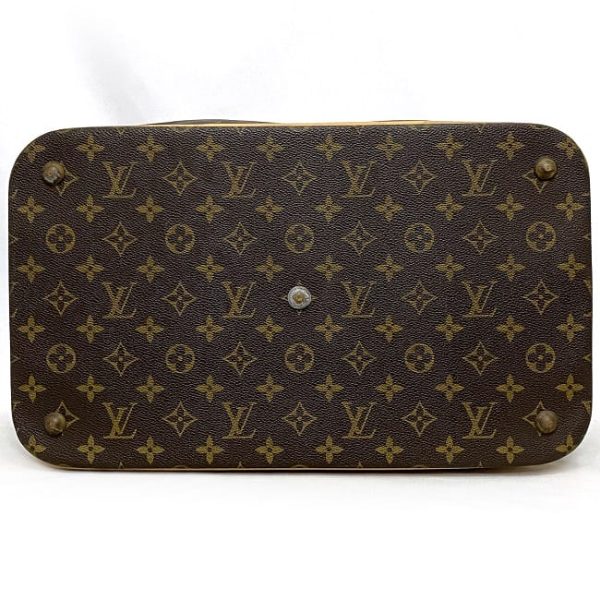 ec 18694 4 Louis Vuitton Logo All Over Pattern Cruiser Travel Bag Brown Beige