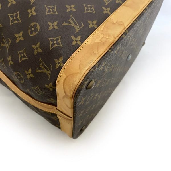 ec 18694 5 Louis Vuitton Logo All Over Pattern Cruiser Travel Bag Brown Beige