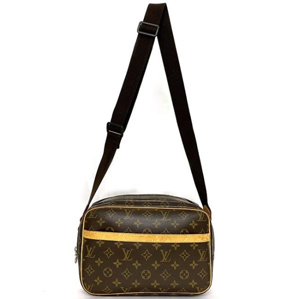 ec 18891 2 Louis Vuitton Reporter PM Shoulder Bag Monogram Brown