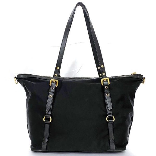 ec 18984 3 Prada Tote Bag Hardware Nero Black Gold