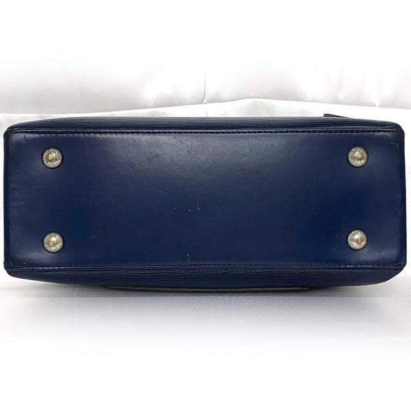 ec 19110 4 Louis Vuitton Kleber PM Handbag Bicolor Leather Navy Blue Red