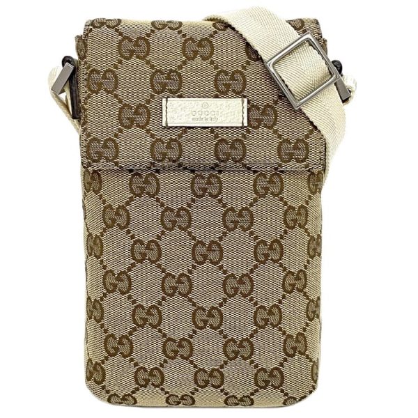 ec 19161 1 Gucci Mini Shoulder Bag Canvas Beige