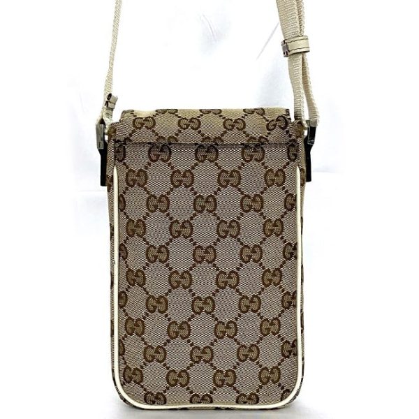 ec 19161 3 Gucci Mini Shoulder Bag Canvas Beige