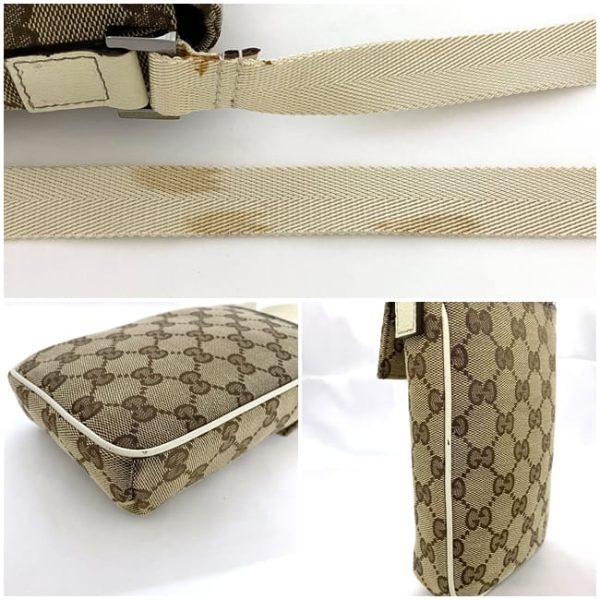 ec 19161 9 Gucci Mini Shoulder Bag Canvas Beige