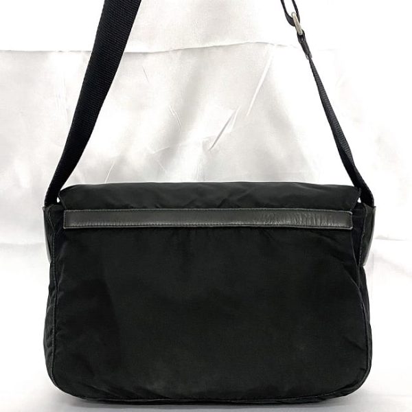 ec 19169 4 Prada Shoulder Bag Tessuto Nylon Leather Black