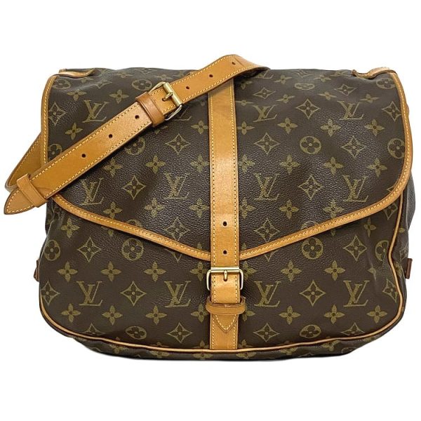 ec 19219 1 Louis Vuitton Saumur 35 Shoulder Bag Monogram Brown