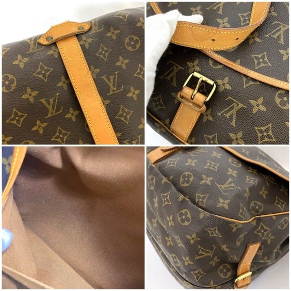 ec 19219 9 Louis Vuitton Saumur 35 Shoulder Bag Monogram Brown