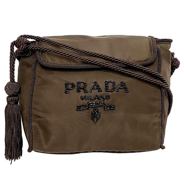 ec 19516 1 Prada Mini Shoulder Bag Nylon Brown