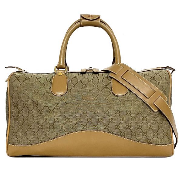 ec 19519 1 Gucci Boston Bag Canvas Beige