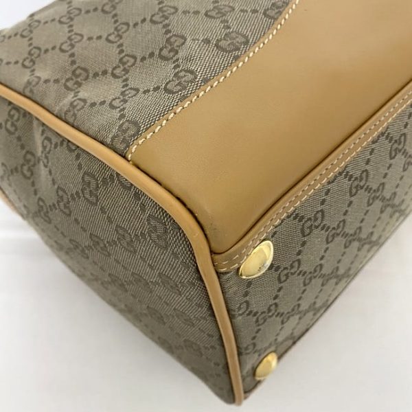 ec 19519 6 Gucci Boston Bag Canvas Beige