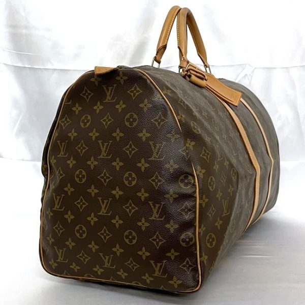 ec 19833 2 Louis Vuitton Keepall 60 Boston Bag Monogram Brown