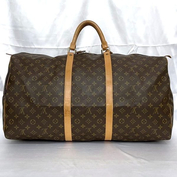 ec 19833 3 Louis Vuitton Keepall 60 Boston Bag Monogram Brown