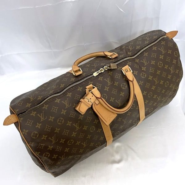 ec 19833 6 Louis Vuitton Keepall 60 Boston Bag Monogram Brown