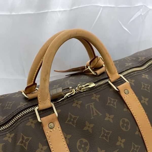 ec 19833 7 Louis Vuitton Keepall 60 Boston Bag Monogram Brown