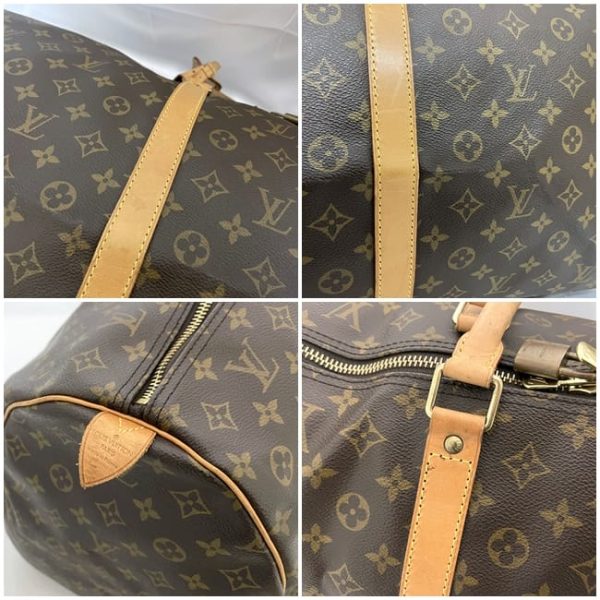 ec 19833 9 Louis Vuitton Keepall 60 Boston Bag Monogram Brown